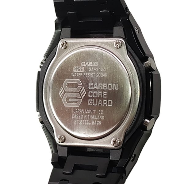 Кастомные часы Casio G-Shock Тёмная Неоновая Экспансия Света, вид сбоку. CasiOAK Custom, кастомные часы Casio ручная сборка